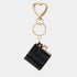 Miniaudiere Bag Charm + Key Fob - Black